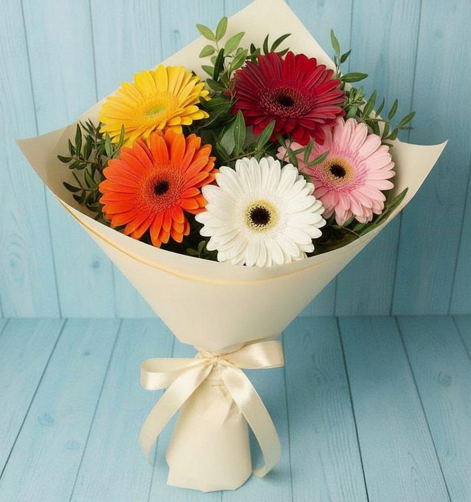 Букет цветов из: Герберы в Избербаше