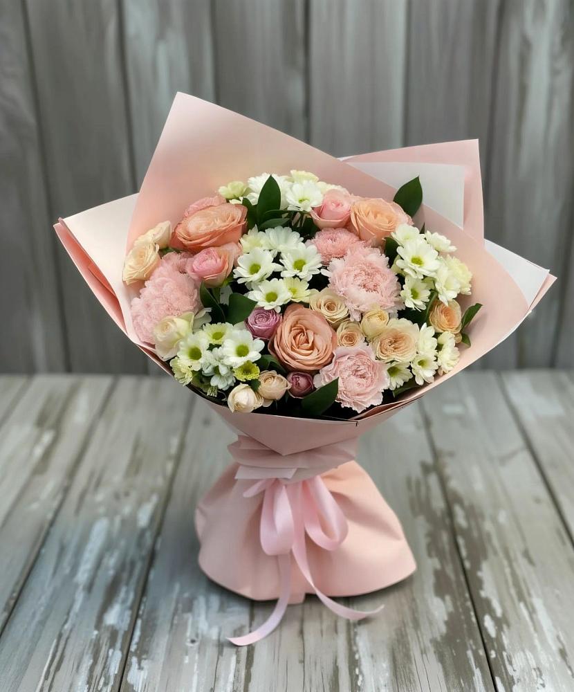 Букет цветов из: Гвоздики, Розы и Хризантемы в Избербаше