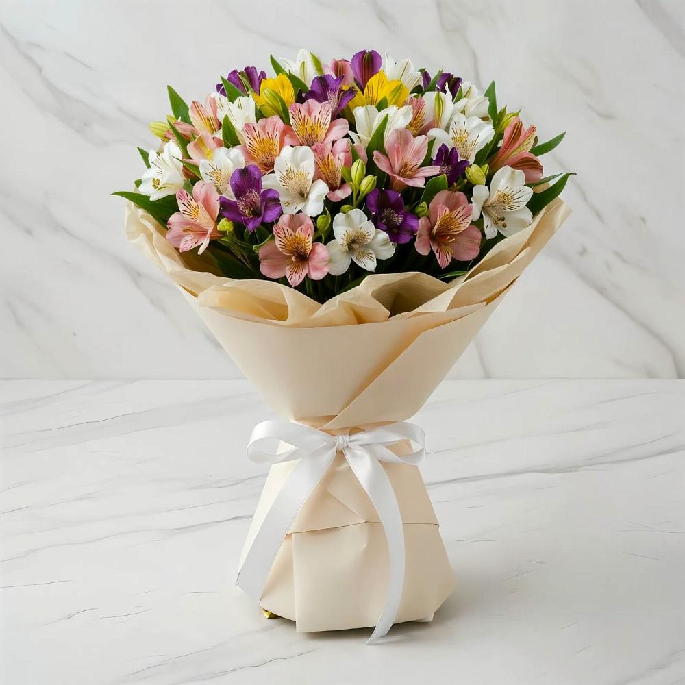 Букет цветов из: Альстромерии в Избербаше