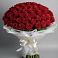 Букет 101 Красная роза Блэк Мэджик в Избербаше