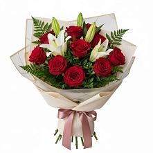 Букет цветов из:  Лилии и Розы в Избербаше