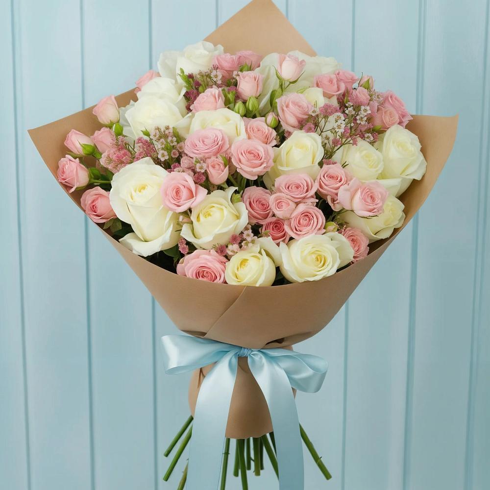 Букет цветов из: Розы в Избербаше