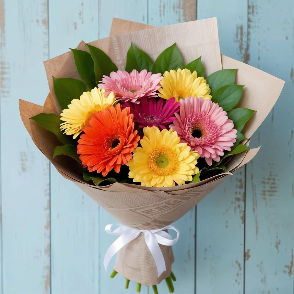 Букет цветов из: Герберы в Избербаше