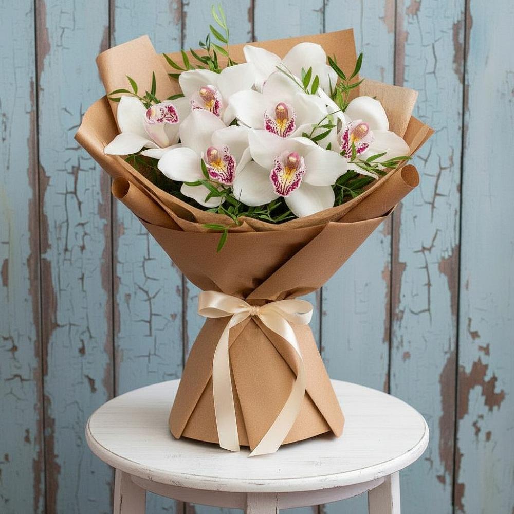 Букет цветов из: Орхидеи и Розы в Избербаше