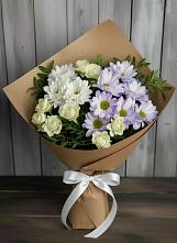 Букет цветов из:  Хризантемы и Розы в Избербаше