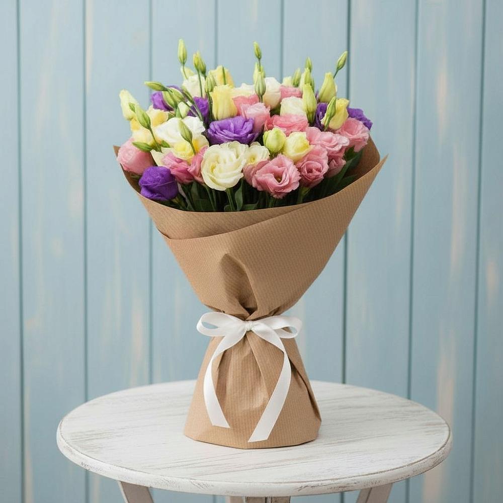 Букет цветов из: Лизиантусы в Избербаше