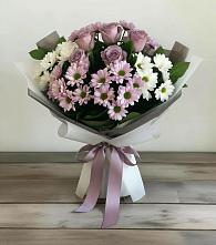 Букет цветов из:  Хризантемы и Розы в Избербаше